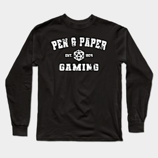 Pen and Paper Gaming - Vintage Athletic Long Sleeve T-Shirt